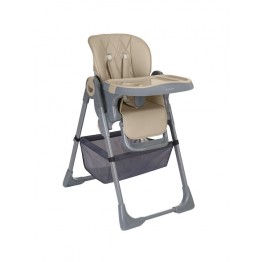 Kikka Boo Comfy+ Αναδιπλούμενο Καρεκλάκι Φαγητού με Μεταλλικό Σκελετό & Πλαστικό Κάθισμα Beige   31004010198